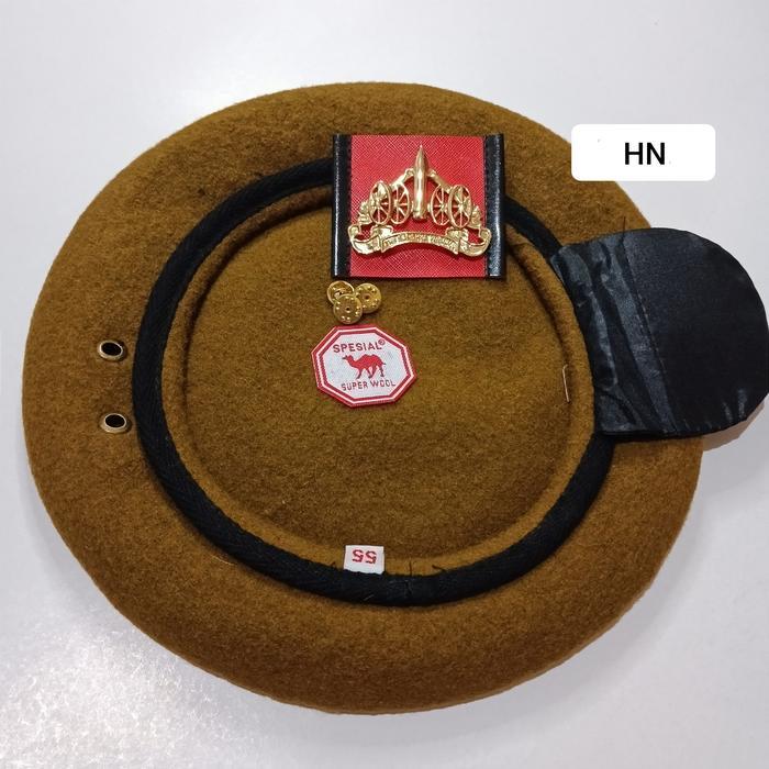 DISKON topi baret dan emblem baret arhanud