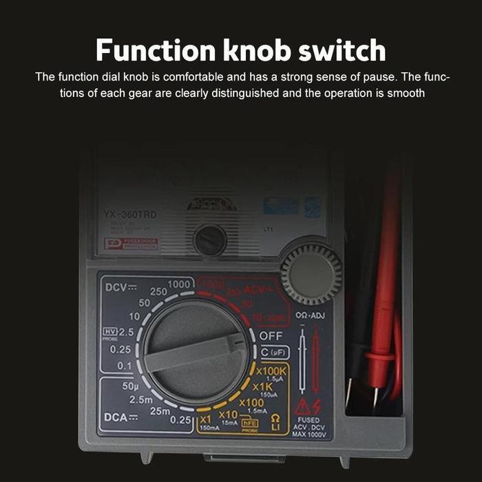 2025 New Multi Tester 360 (Avo Meter) Smart Multitester Digital/Analog, Ukuran Besar & Kecil
