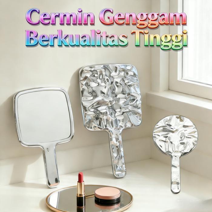 Perak Hand Mirror / Cermin Genggam / Cermin Rias/ Korea Vintage Mirror