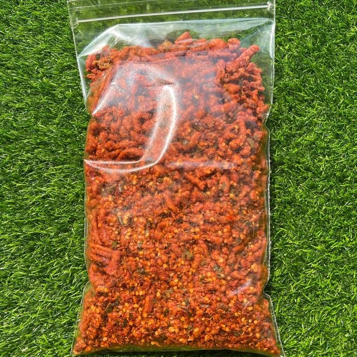 

Mamiseler45 - Snack Usus Ayam Pedas 1Kg - Daun Jeruk Crispy Best Seller Cemilan Makanan