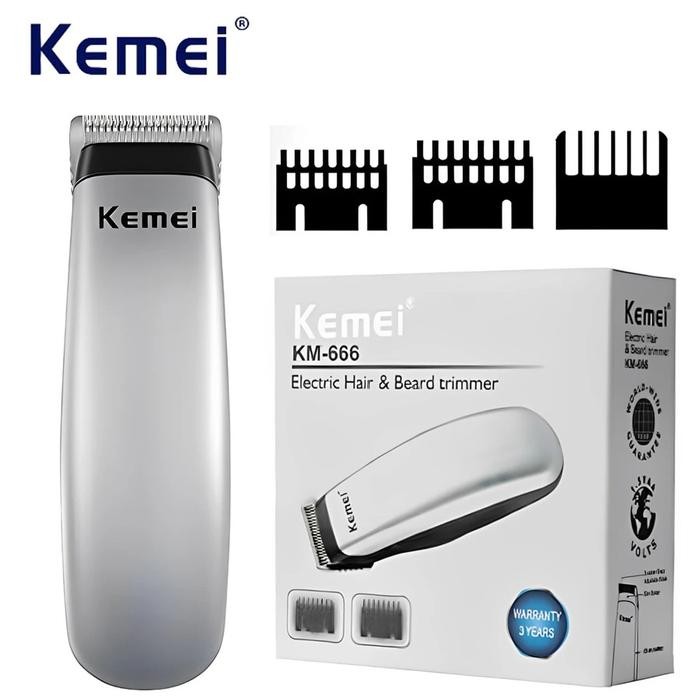 terlaris KEMEI KM-666 Mesin Alat Cukur Rambut Mini KM 666 Rechargeable Hair Clipper Electric