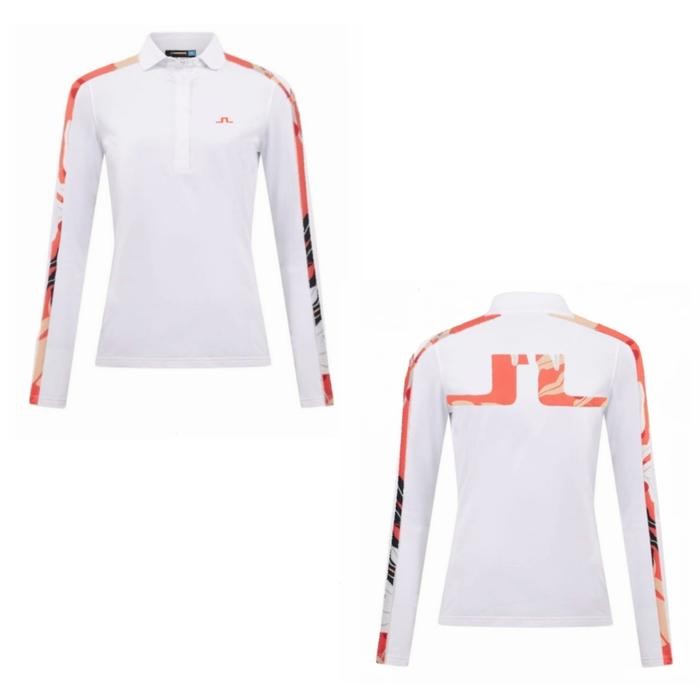 Baju Golf Wanita Tangan Panjang Flwrorg Polo Golf Women Longsleeve