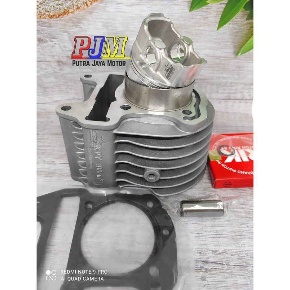 Blok Seher Beat Scoopy Spacy Karbu 54.5 Set Bore Up 130Cc Brt