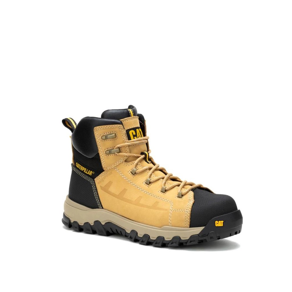 NEW PRODUK SEPATU SAFETY CATERPILLAR THRESHOLD + ZIP WP CT AUS HONEY RESET AYO TUMBAS 45