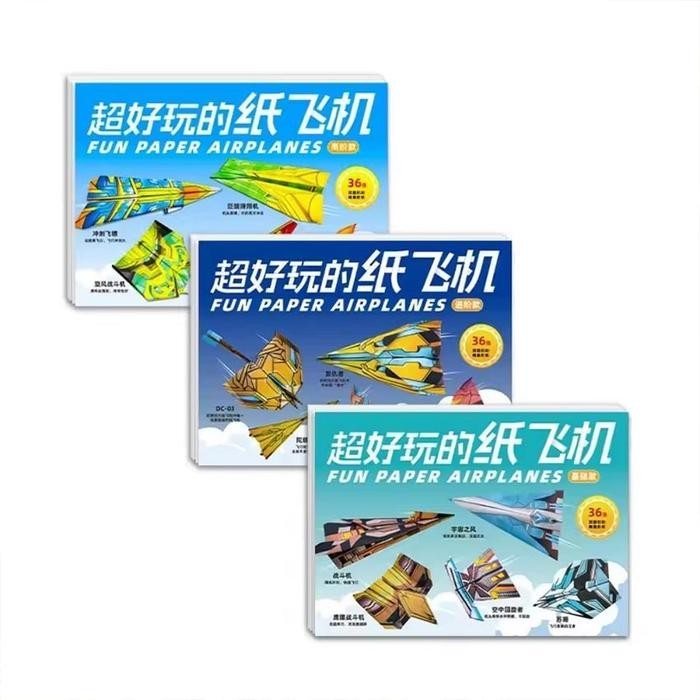 

36Pcs Kertas Origami Lipat Diy Mainan Kerajinan Kertas Diy 3D Papercraft Origami Pesawat Kertas /