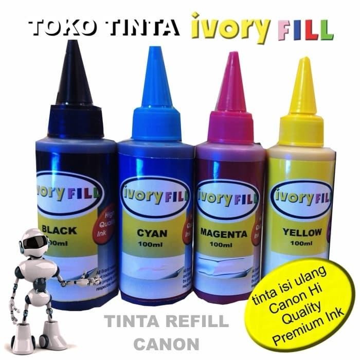 

Paket Tinta Canon 4 Warna Untuk Infus Refill Isi Ulang 100Ml Ink