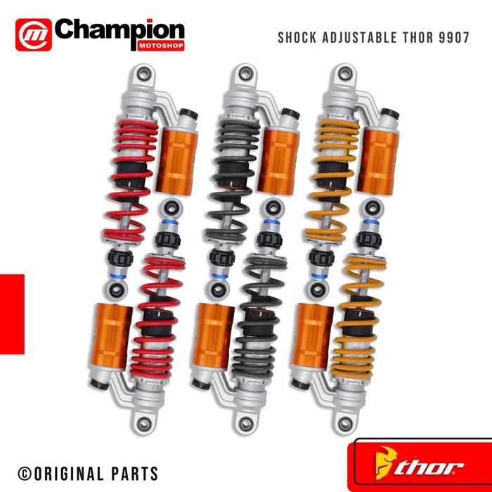 Shockreaker Shock belakang Tabung 280mm 320mm 340mm Adjustable Thor 9907