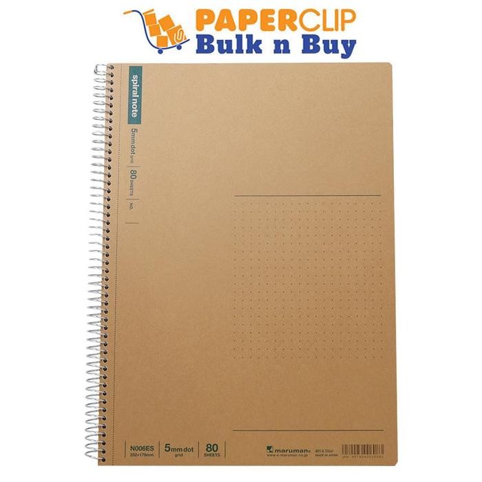 

NOTEBOOK B5 MARUMAN SPIRAL NOTE N006ES 80S DOT GRID