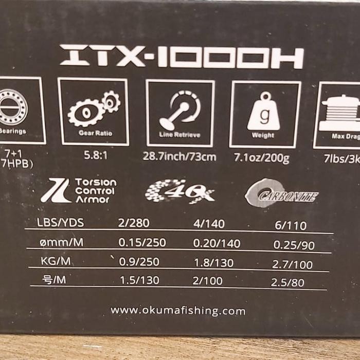 REEL OKUMA ITX 1000 H REEL