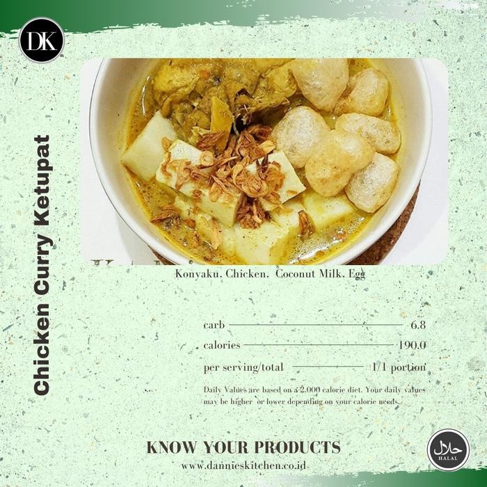 

Pilihan- Chicken Curry With Rambak & Lontong Keto