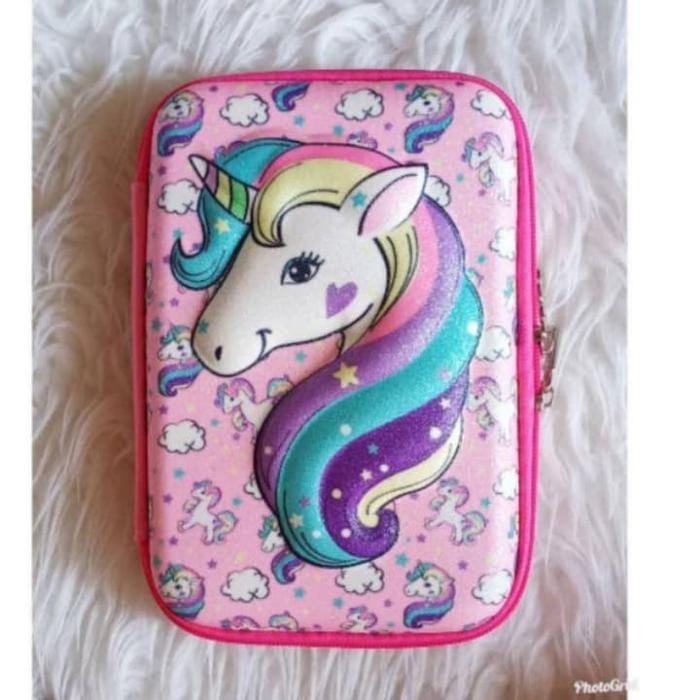 

TEMPAT PENSIL/PENCIL CASE/HARDCASE/HARDTOP PENCIL CASE/UNICORN CASE