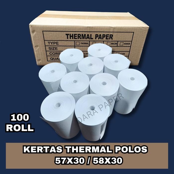 

Kertas Thermal Polos Edc Bluetooth 57X30 / 58X30