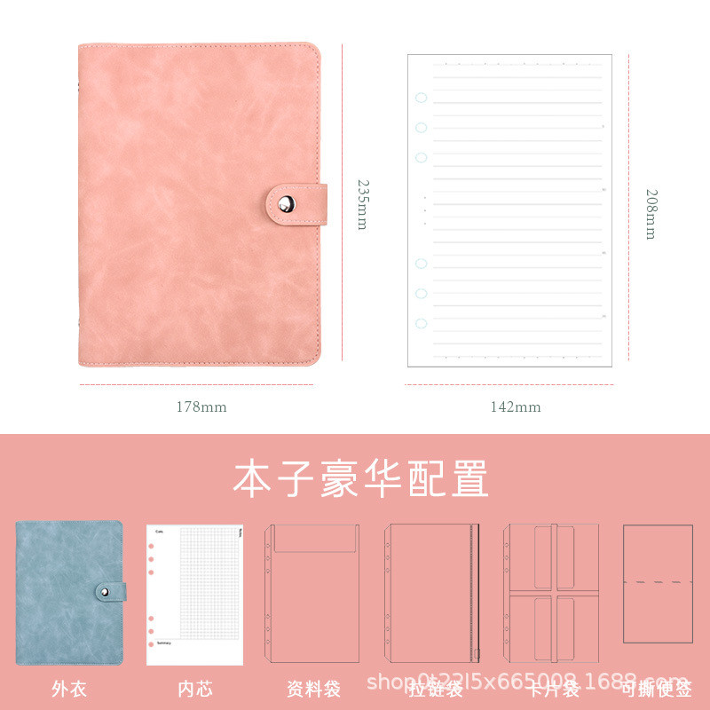 

Buku Catatan A5 Refillable - Kulit Imitasi - Cornell/Grid/Kosong/Linjal - 100 Lembar Kertas 100gsm - Untuk Mahasiswa & Kantor |P4NWFTAG|