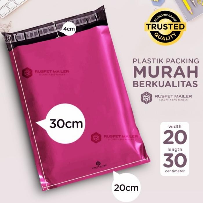 

Pilihan- Plastik Polymailer Polimailer Packing Online Pink 20X30