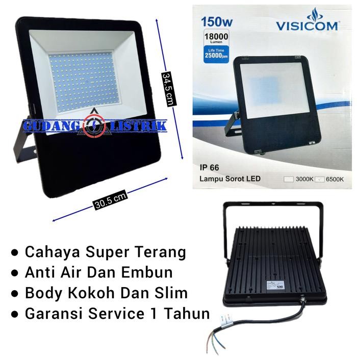 Terbaik Lampu Sorot Tembak Led 150 Watt Ip66 Visicom Mk2007 Garansi 100% Ori