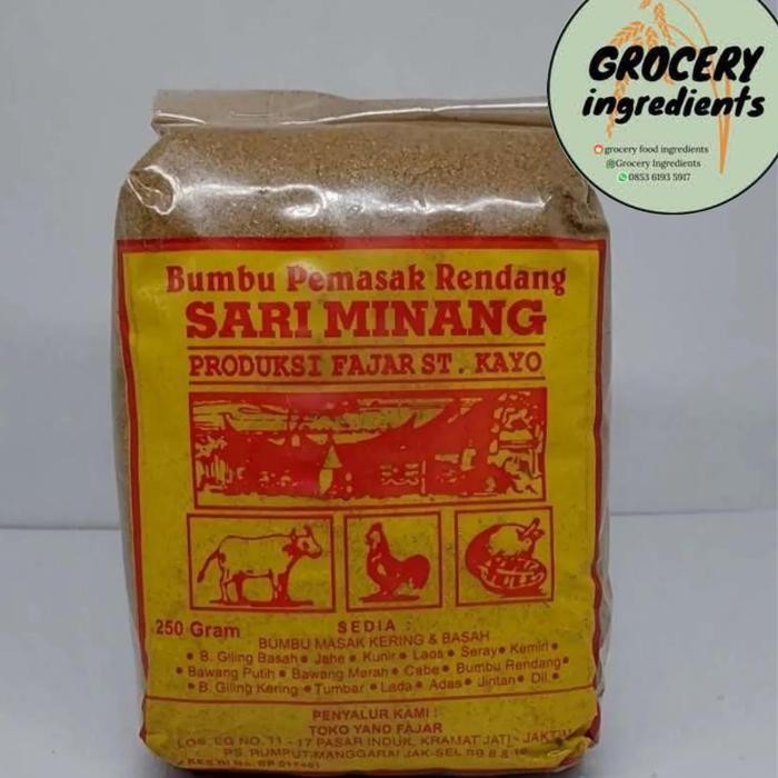 

Stok Baru Bumbu padang 250gram / bumbu pemasak kambing / sari minang
