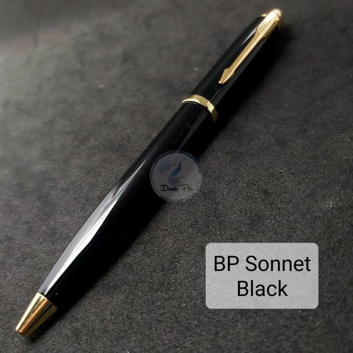 

New Ballpoint Metal Model Parker Sonnet TW Black Klip Gold Bisa Grafir