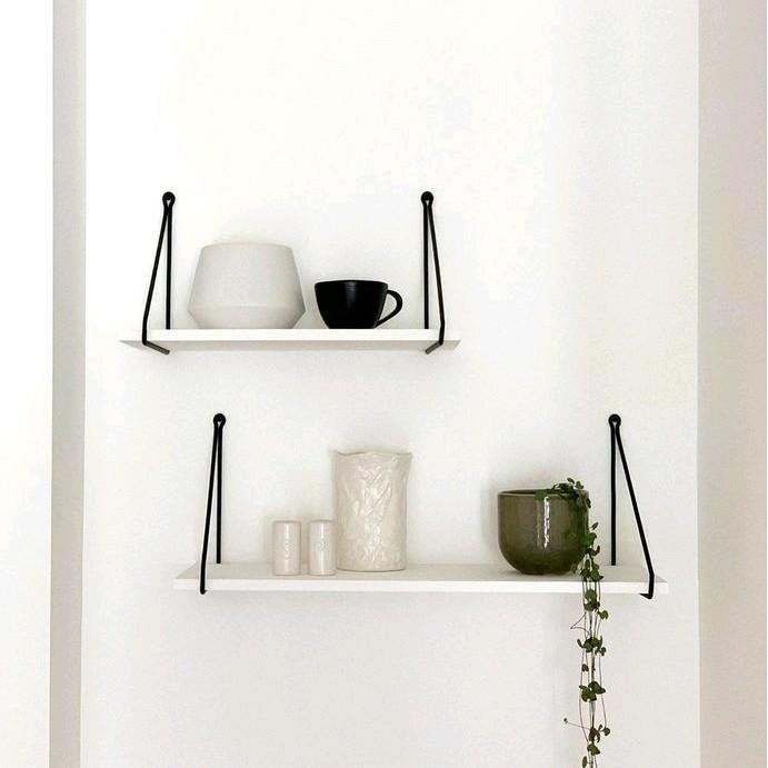 

New Cod rak furniture model gantung besi dengan ukuran p 40.30.20 xL10 cm x T 12 mm rak minimalis