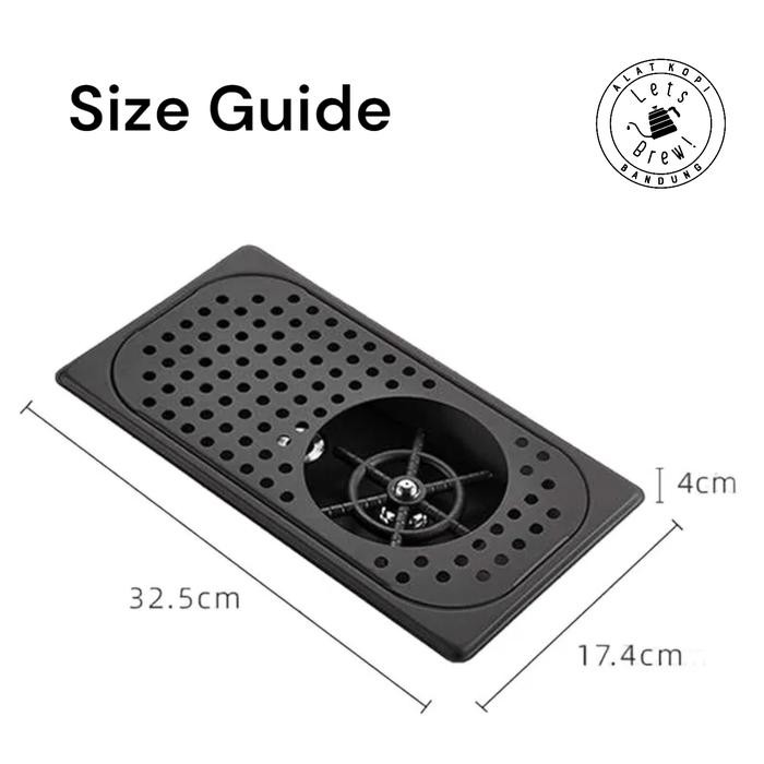 Jug Rinser / Glass Rinser bahan Stainless / Alat membersihkan lk jug