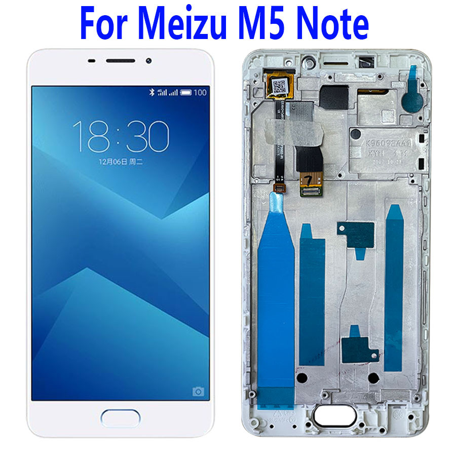 5.5"IPS LCD+Frame MEIZU M5 Note Lcd Display Screen Replacement MEIZU M5 Note LCD Digiziter Assembly