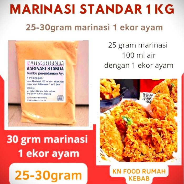 

Pilihan- Bumbu Rendaman Marinasi Ayam Shihlin / Fried Chicken -1000 Gr