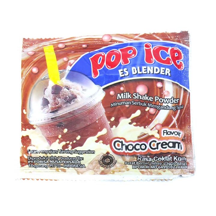 

S65877 POP ICE CHOCO CREAM RENCENG MINUMAN SERBUK 25GR MAJU BERSAMA (20250910)