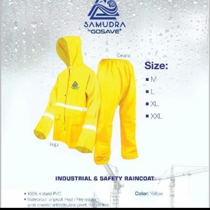 Jas Hujan Gosave Kuning / Jas Hujan Rain Coat Gosave