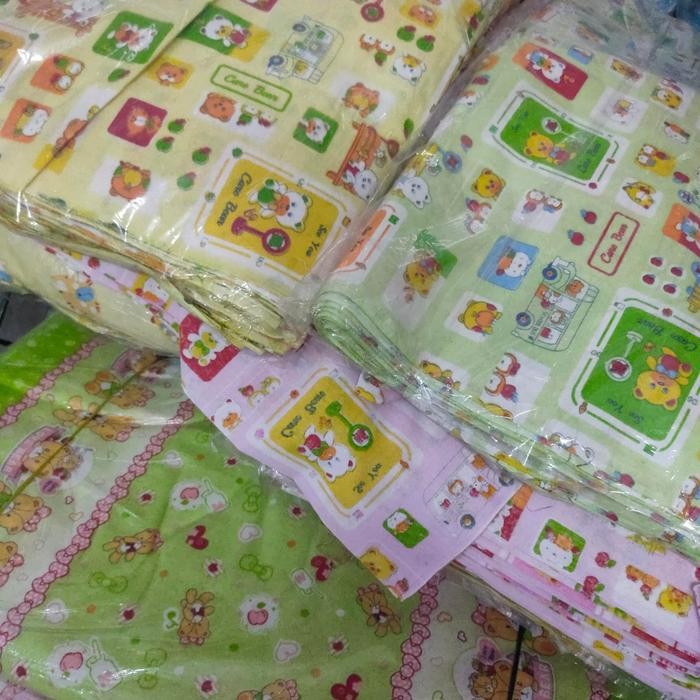 Bisa Grab! [Gulungan] Bahan Kain Flanel Motif Lucu Murah Meteran Bedong Bedongan