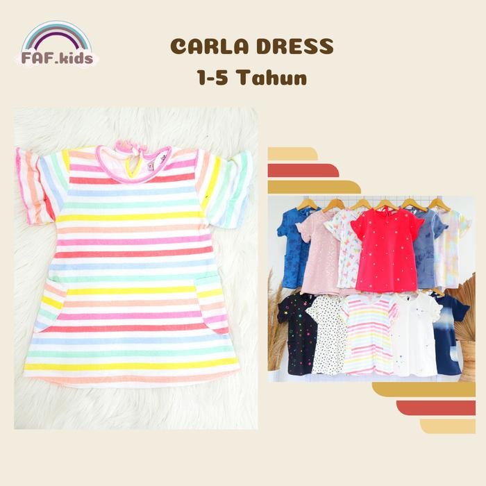 Pilihan- Carla Dress 1-4 Thn - Baju Dress Anak Perempuan Branded
