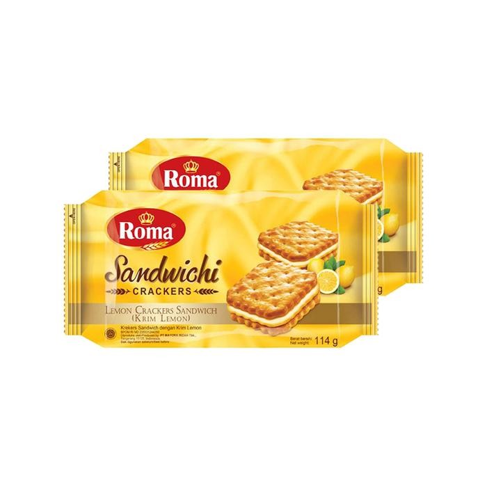 

2Pcs Roma Sandwichi Lemon 120 Gram