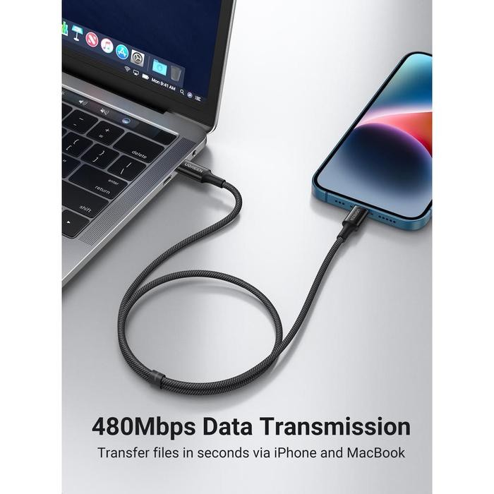 UGREEN Kabel Charger Lightning iPhone 11 12 13 14 Pro Max MFi Silicone