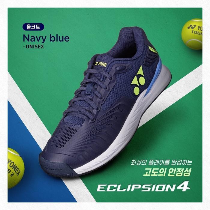Sepatu Tenis Tennis Yonex Power Cushion Eclipsion 4 2022 Navy Blue ORI best seller