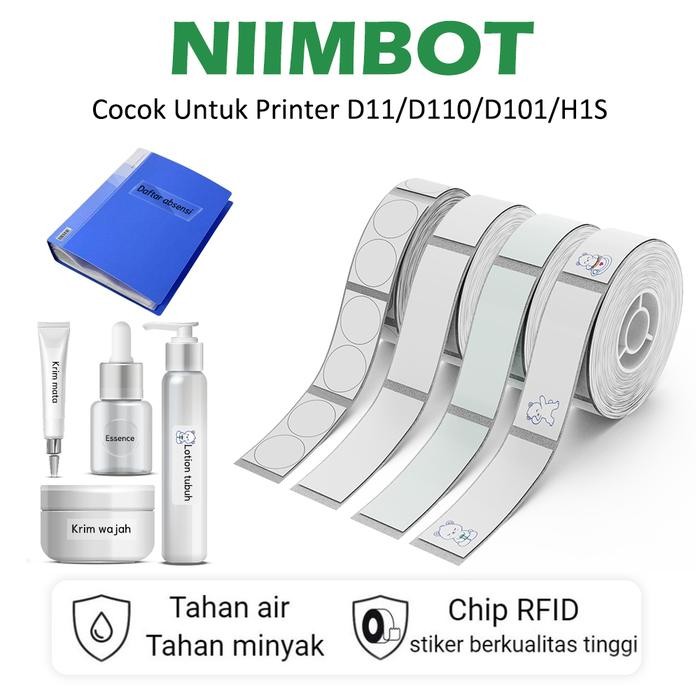 

NIIMBOT D11/D110/D101 Kertas Stiker Transparan Lebar 12-15mm Tahan Air dan Tahan Minyak untuk
