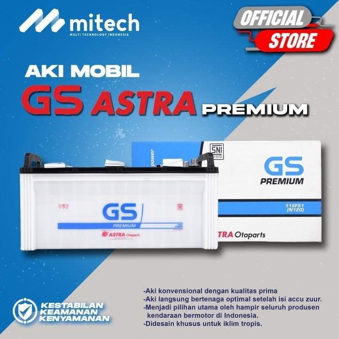 Gs Premium Astra Aki Basah N120 / 115F51 - 120Ah