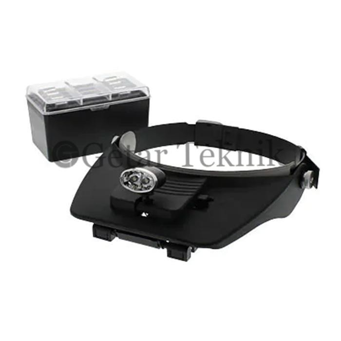 

SALE Kaca Pembesar Model Topi Dengan Lampu Head Magnifier Japan Standards