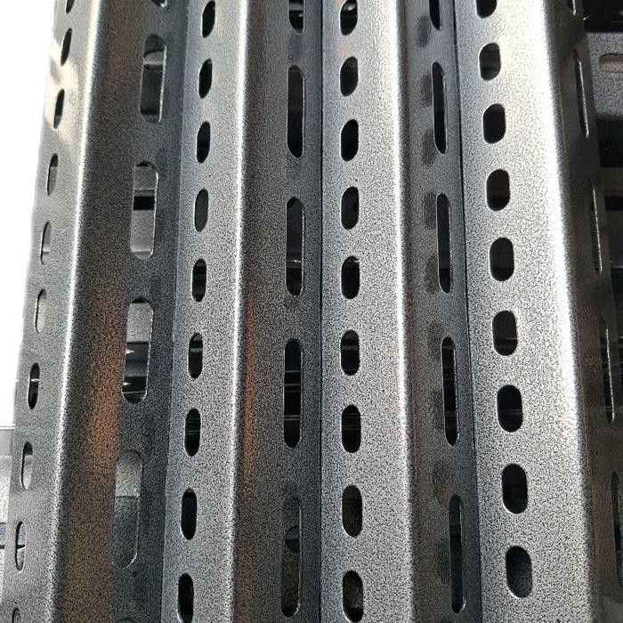 Besi Siku Lubang Bahan Rak/Etalase 3.6x3.6 Tebal 1.2mm Panjang 2 Meter Furniture Isi 4 Pcs