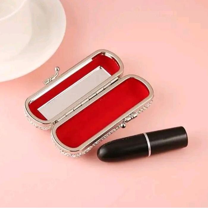 Dompet Lipstik New Desain / Tempat Perhiasan / Dompet Single Dengan Cermin Kecil Warna Boleh Sama