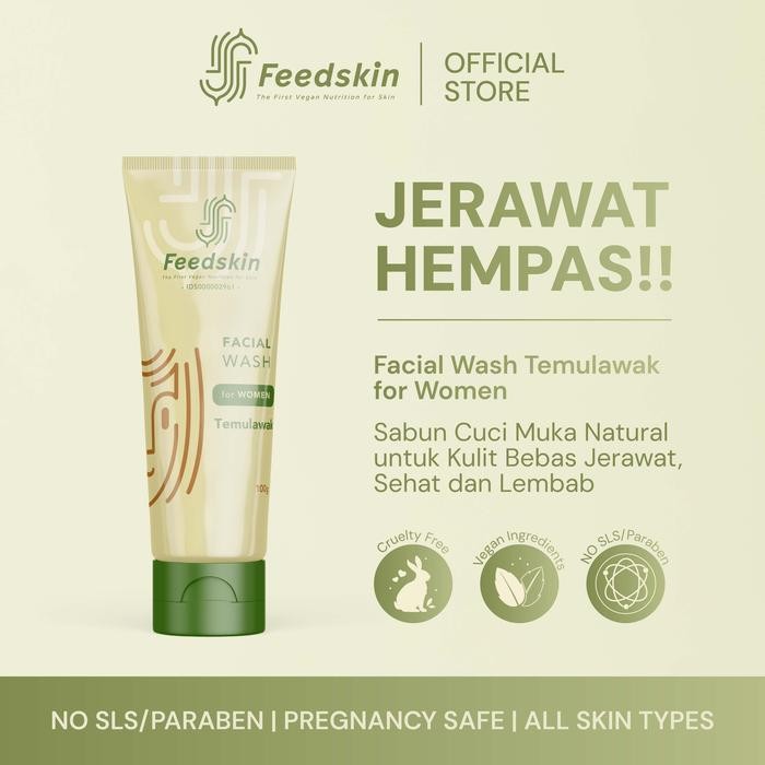 Feed Skin Facial Wash Temulawak [For Women]
