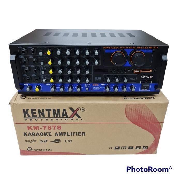 Ready power mixer 8 channel kentmax km-7370 plus prosesor BBE