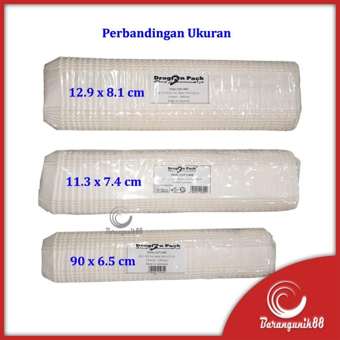 Kertas Bolu Kukus Oval 113mm 1000 Lembar Risole Alas Risol Cake Case