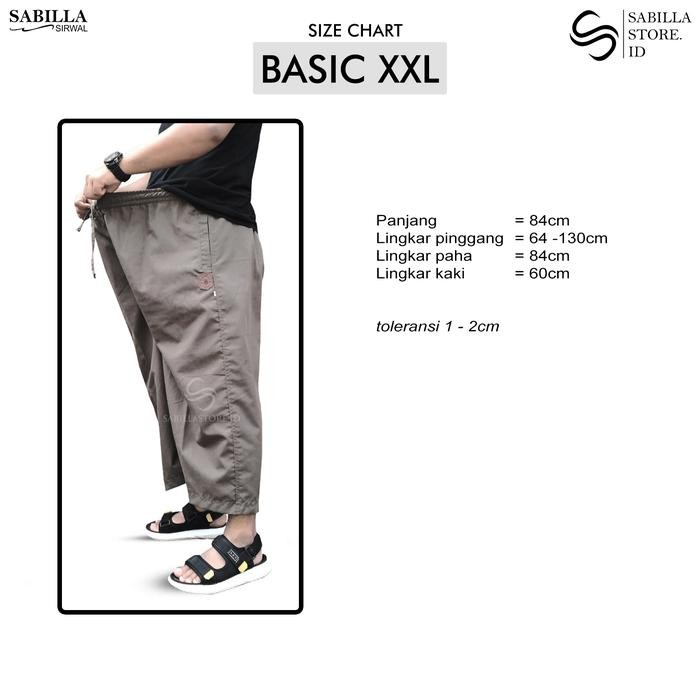 Sabilla Sirwal Basic Xxl - Celana Jumbo - Sabilla Sirwal Pasti Ori