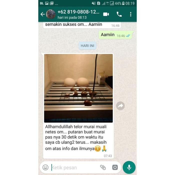 MESIN TETAS TELUR OTOMATIS KAPASITAS 100 BUTIR TELUR AYAM,BEBEK,BURUNG