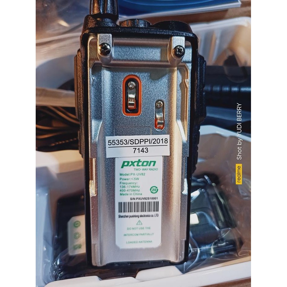 HT PXTON UV82 DUAL BAND DUAL PTT KONDISI BARU MIRIP BAOFENG UV82