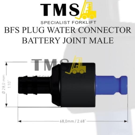 BFS Plug Water Connector Battery Joint Male Battery Filling System