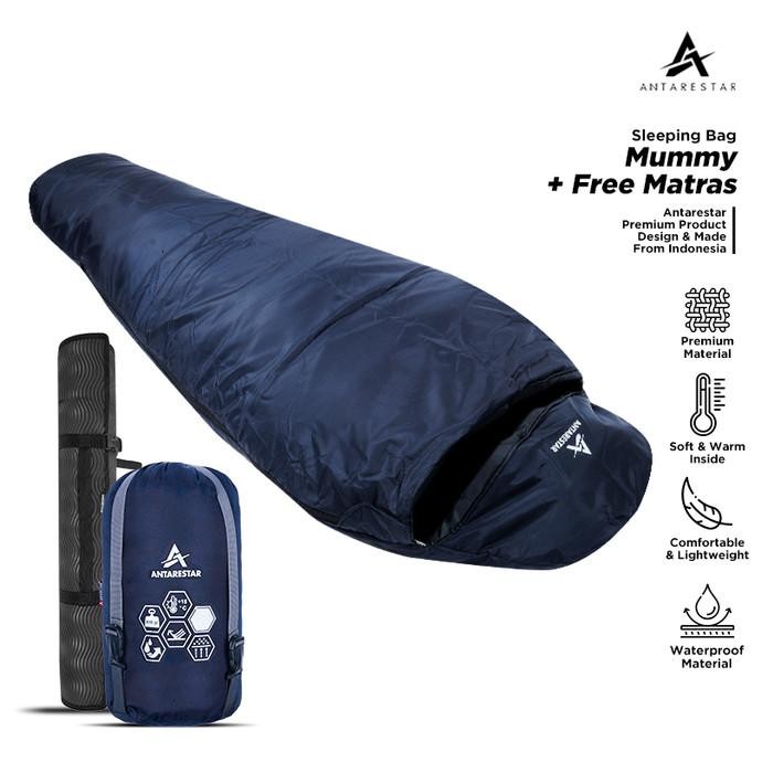 Eiger - - Sleeping Bag Camping Mummy Outdoor Hiking Hangat Tebal