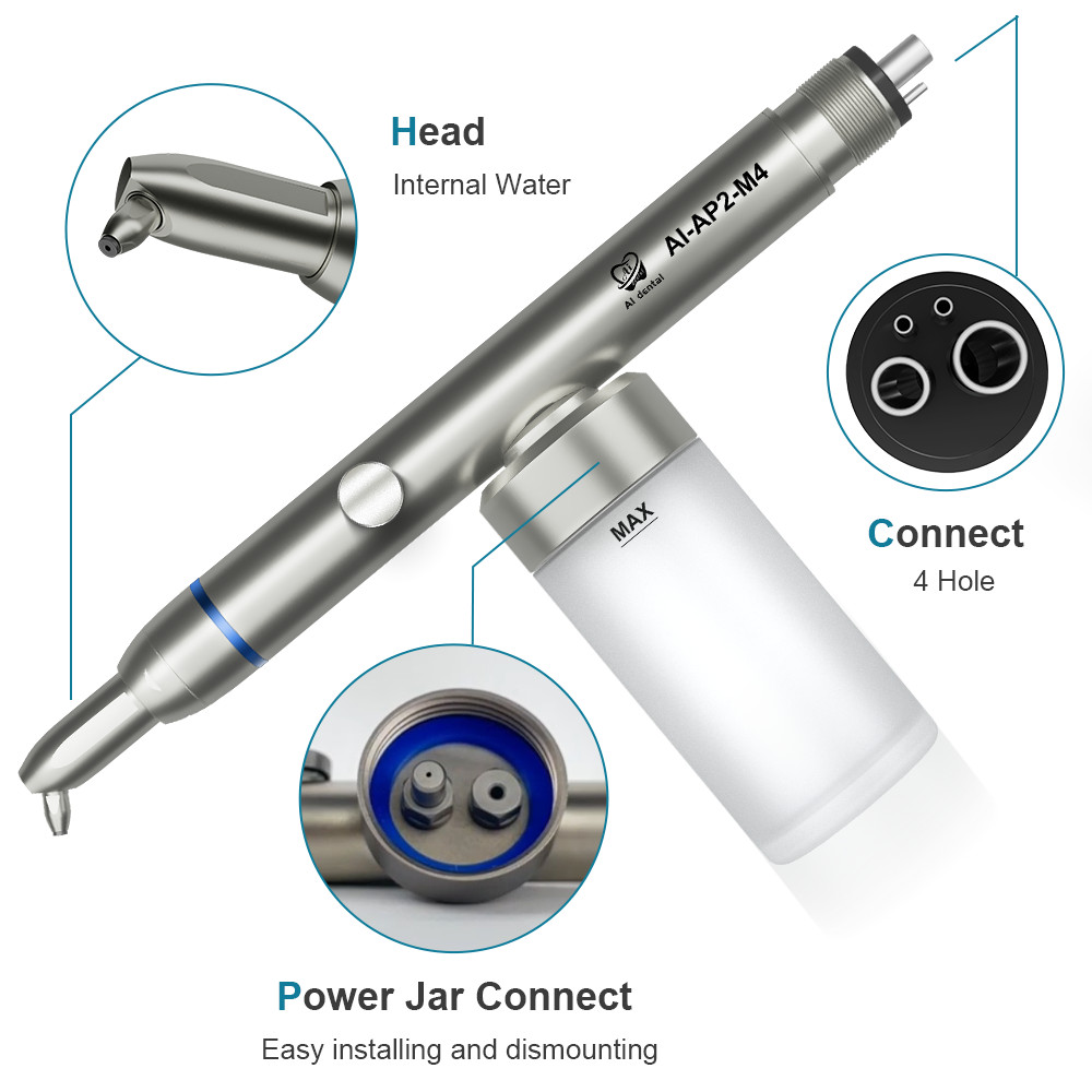 IMPORT Aluminum Oxide Micro Sandblasting Dental Alumina Powder Air Abrasion Blaster with Internal