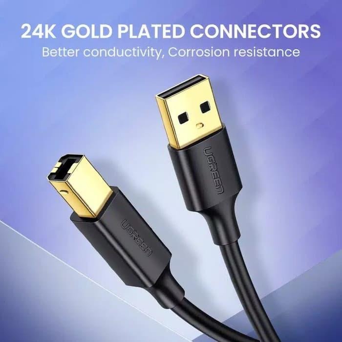 m8lx- Ugreen Kabel Usb 2.0 Male To B Printer Scanner Hp Canon Epson 5 Meter