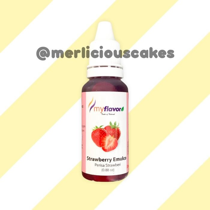 instanChatsaja- My Flavor Strawberry Emulco Perasa Dan Pewarna Makanan