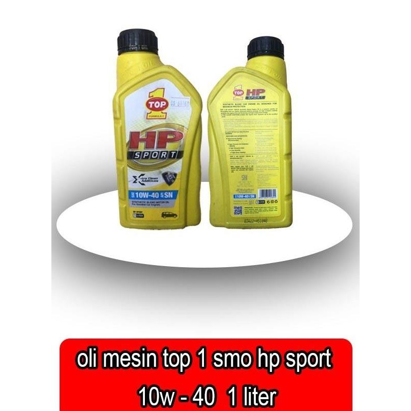 Premium oli mesin top 1 smo hp sport 10w-40 10w40 1 liter - 68168 - Promo