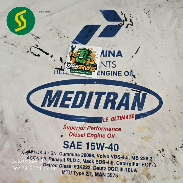 temg- Pertamina Meditran Le Ultimate 15W40 Api Ck-4/Sn Eceran Drum